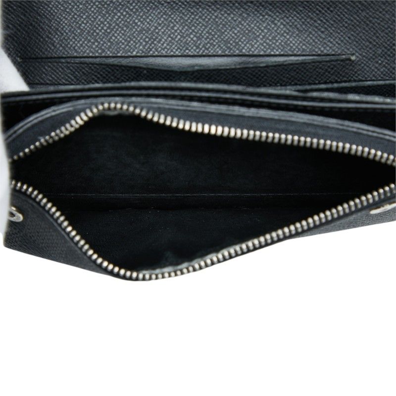 Louis Vuitton Damier Graphite Portefeuille Accordion Wallet Chain Black Leather — view 8