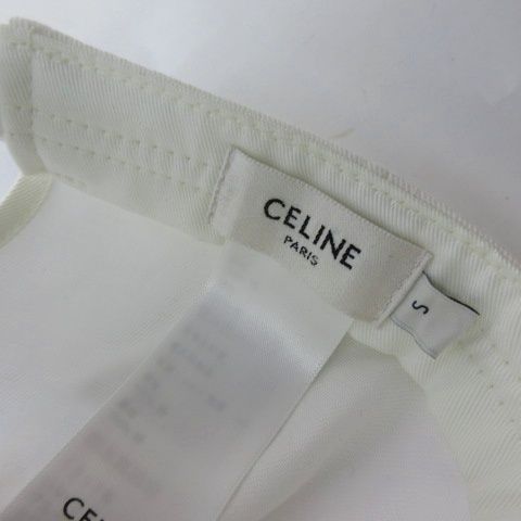 Celine Cap Hat Logo Embroidery White — view 6