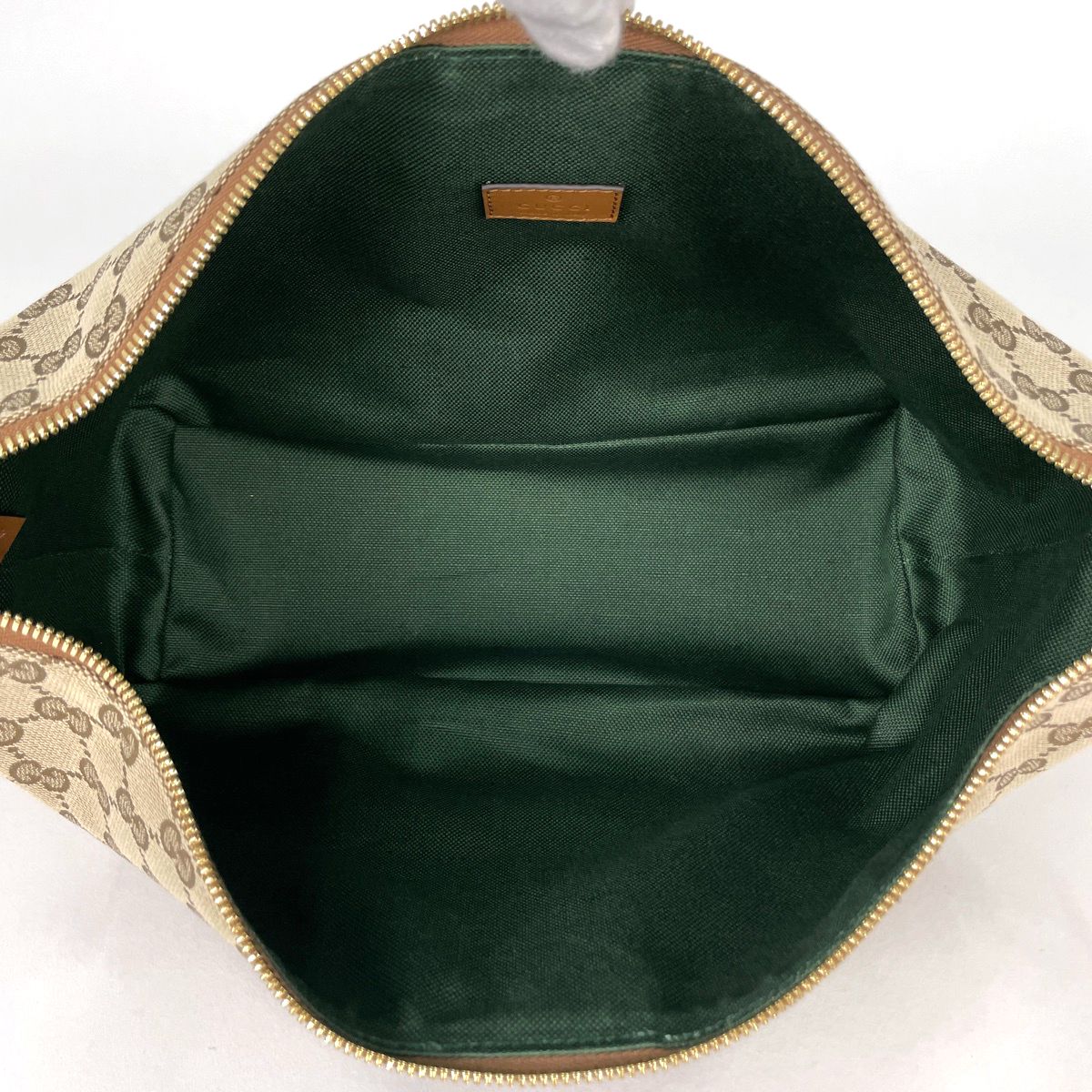 Gucci Vanity Medium Top Handle Bag 3way Double G GG Canvas Brown — view 6