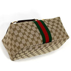 Gucci Vanity Medium Top Handle Bag 3way Double G GG Canvas Brown — view 2