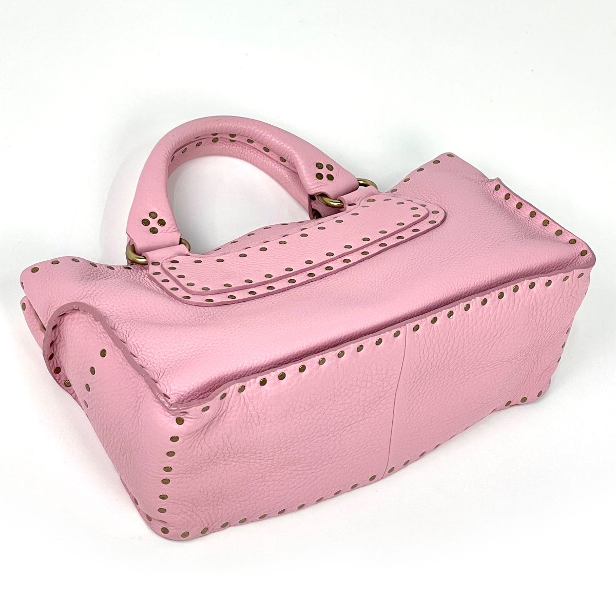 Celine Boogie Bag Handbag Leather Pink — view 2