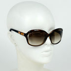 Gucci Sunglasses Bamboo Demi Pattern Acetate Brown Eyewear — view 5