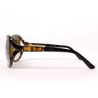 Gucci Sunglasses Bamboo Demi Pattern Acetate Brown Eyewear — view 2