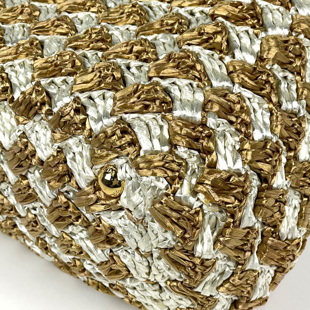 Prada Canapa Tote Raffia Brown — view 3