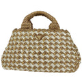 Prada Canapa Tote Raffia Brown