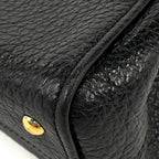 Fendi Chameleon Handbag 2-Way Leather Black — view 3