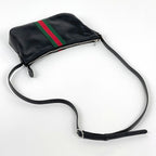 Gucci Lunetta Small Cross Belt Bag Leather Black — view 7