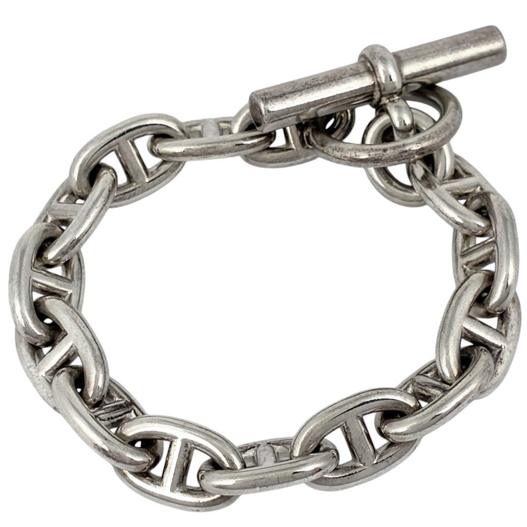 Hermes Chaine D'ancre MM Bracelet 14 Links 925 Sterling Silver