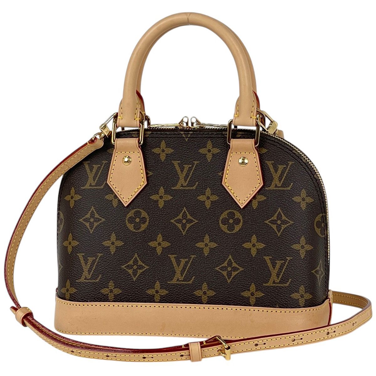 Louis Vuitton Alma BB 2-Way Shoulder Bag Monogram Brown