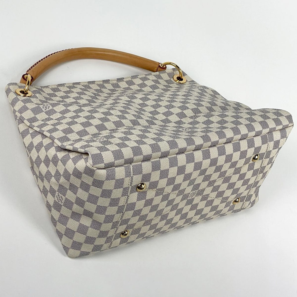 Louis Vuitton Artsy MM Shoulder Bag Damier Azur White — view 2