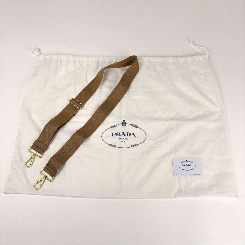 Prada Tote Canapa 2-Way Canvas Brown — view 7