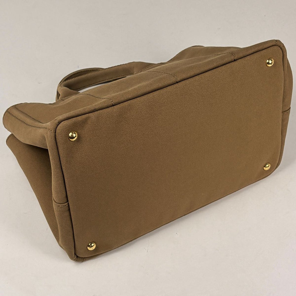 Prada Tote Canapa 2-Way Canvas Brown — view 2