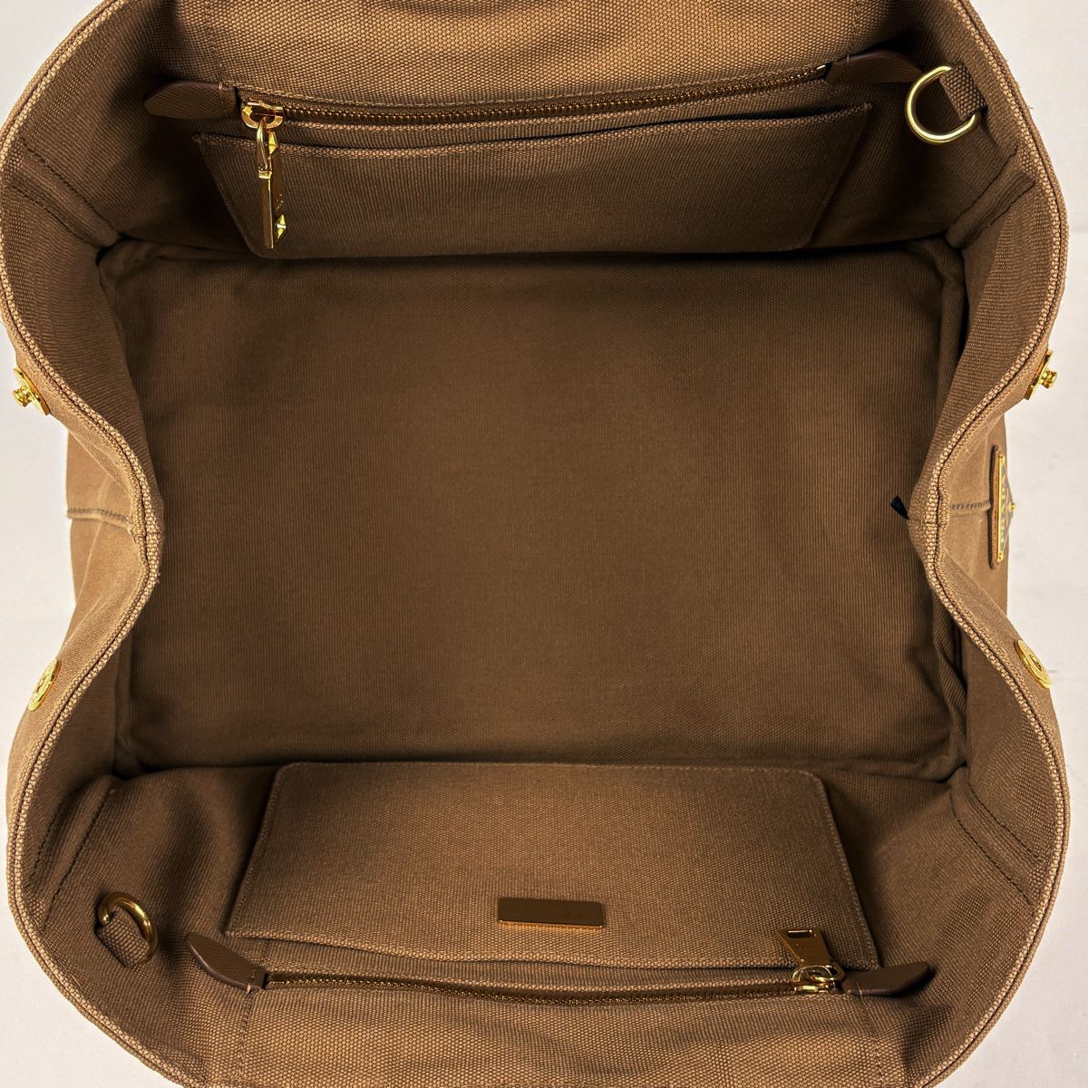 Prada Tote Canapa 2-Way Canvas Brown — view 6