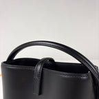 Saint Laurent Paris le 37 Mini Bucket Bag 2-Way Leather Black — view 5