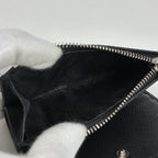 Prada Saffiano Triangle Wallet Bifold Leather Nero — view 4