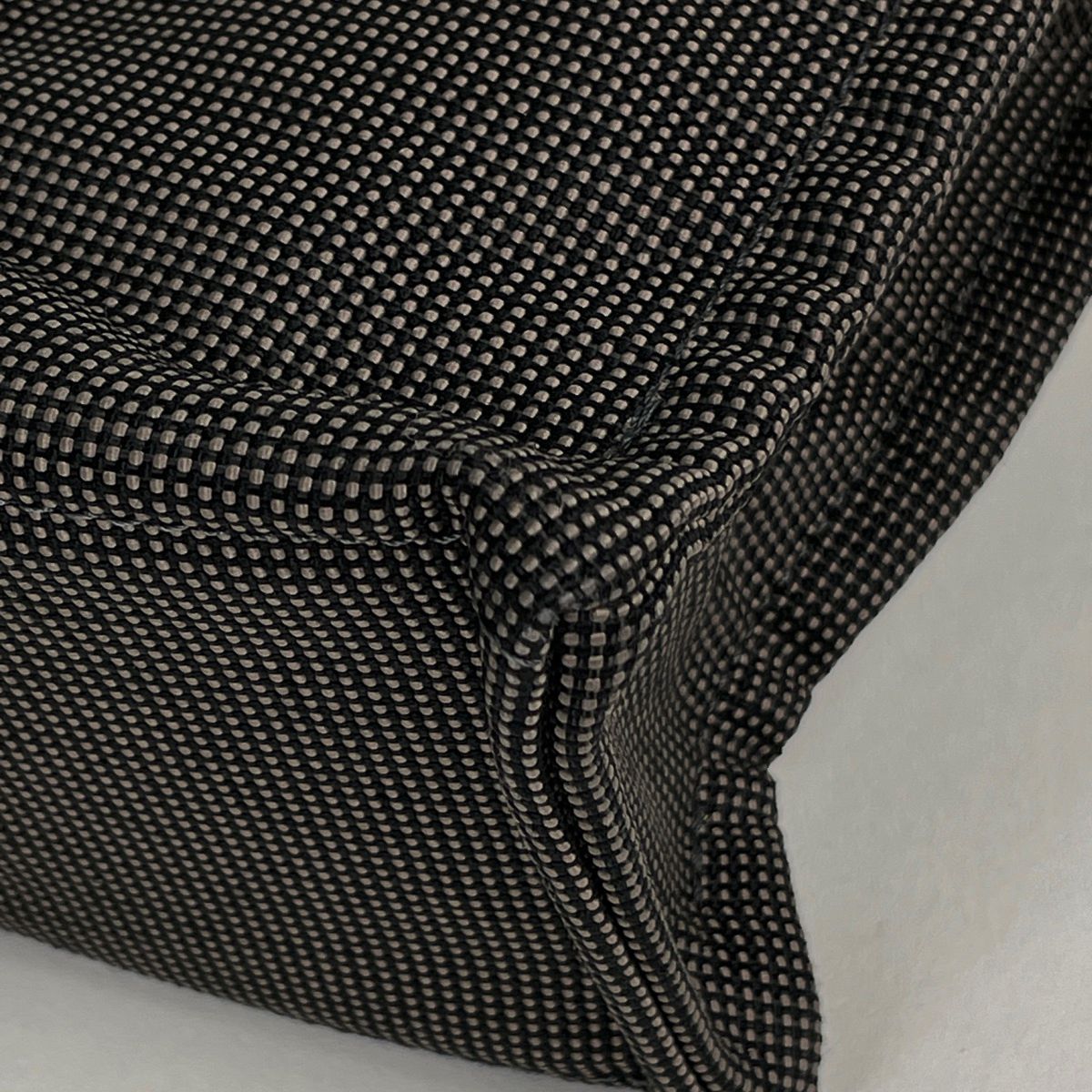 Hermes Herline PM Tote Nylon Canvas Gray Black — view 3