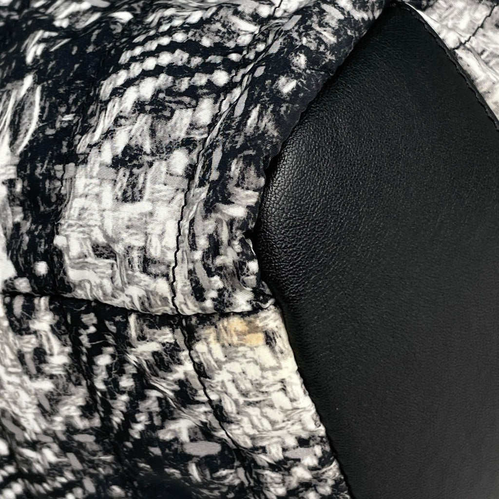 Chanel Tote CC Logo Tweed Print Nylon Black — view 3