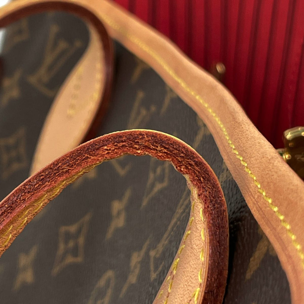 Louis Vuitton Neverfull MM Tote Monogram Brown Cerise — view 6