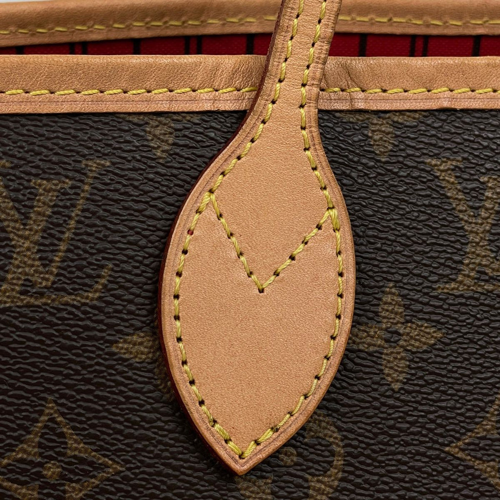 Louis Vuitton Neverfull MM Tote Monogram Brown Cerise — view 5