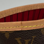 Louis Vuitton Neverfull MM Tote Monogram Brown Cerise — view 4