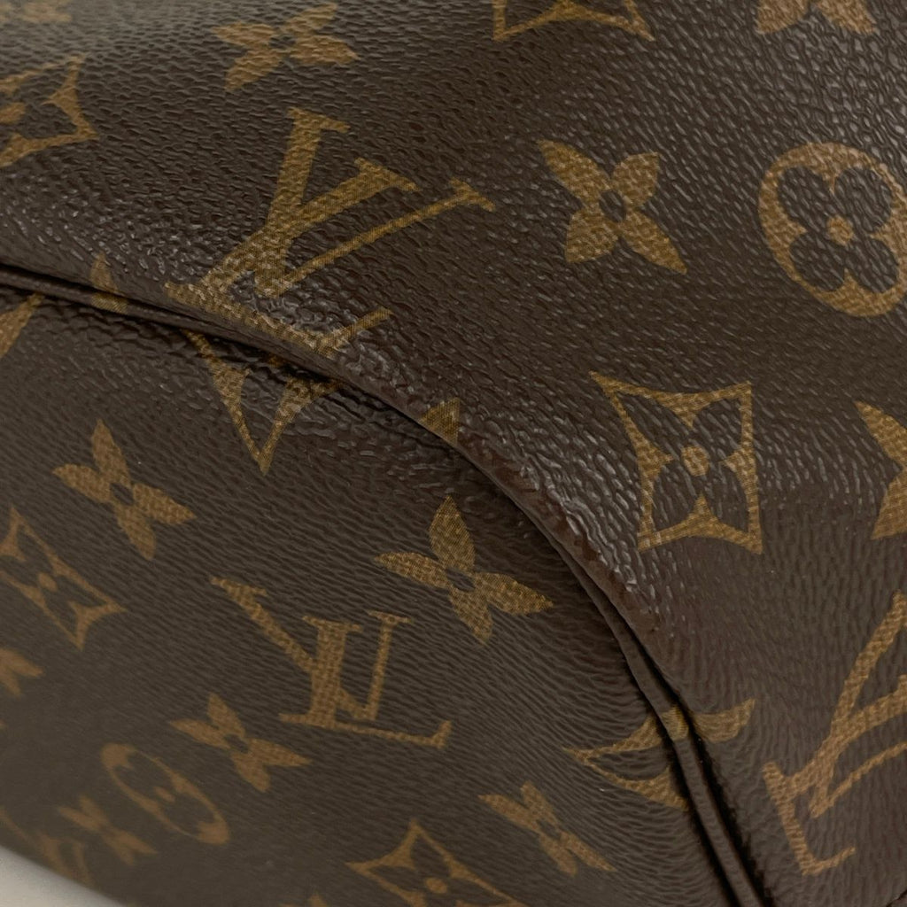 Louis Vuitton Neverfull MM Tote Monogram Brown Cerise — view 3