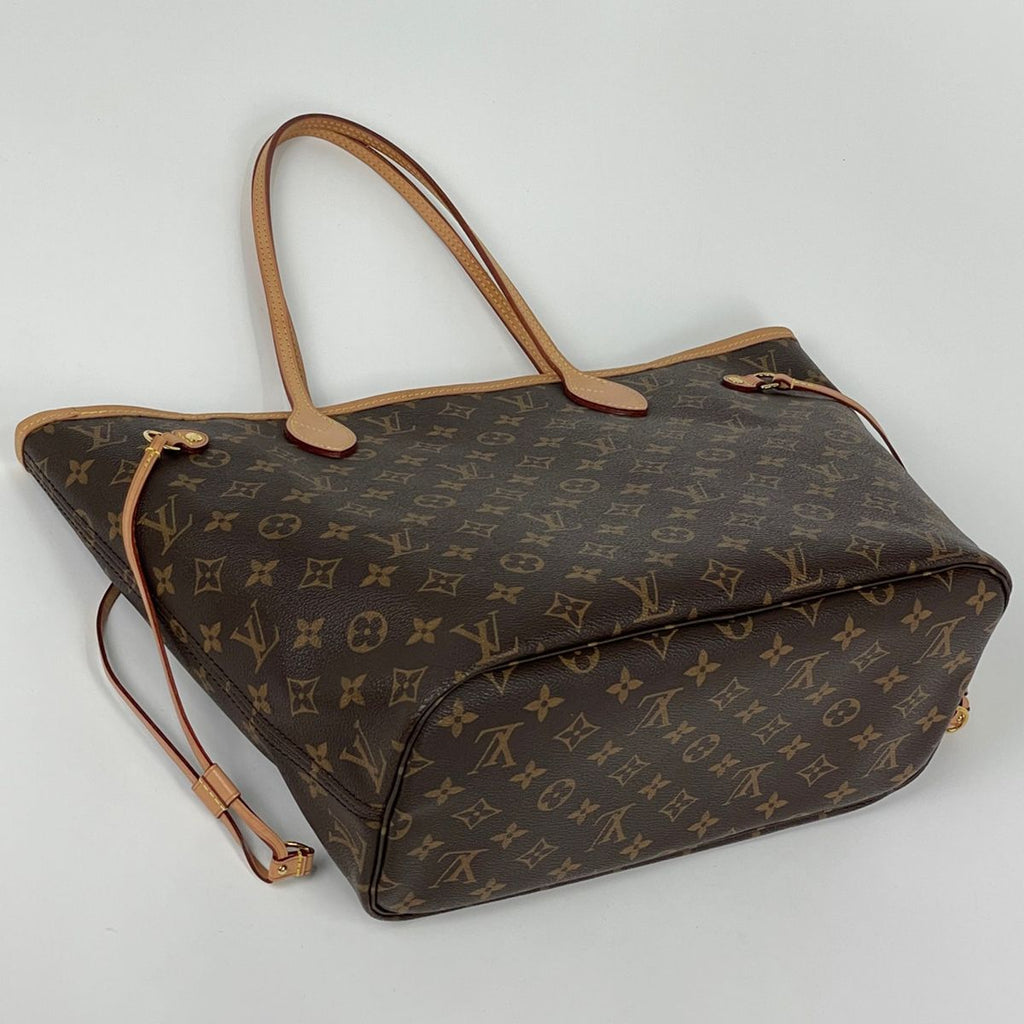 Louis Vuitton Neverfull MM Tote Monogram Brown Cerise — view 2
