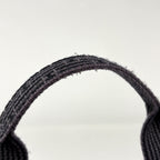 Hermes Herline MM Tote Nylon Canvas Gray Black — view 5