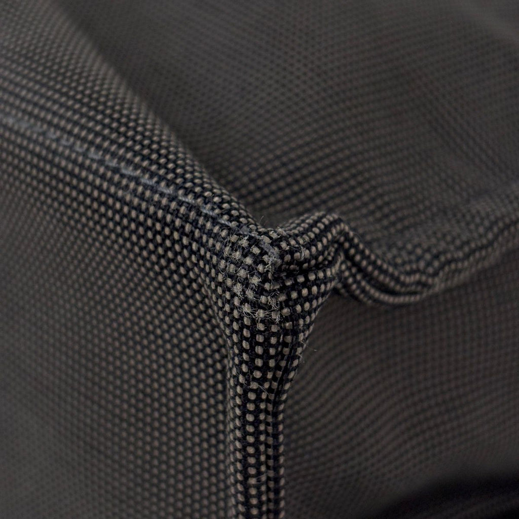 Hermes Herline MM Tote Nylon Canvas Gray Black — view 3