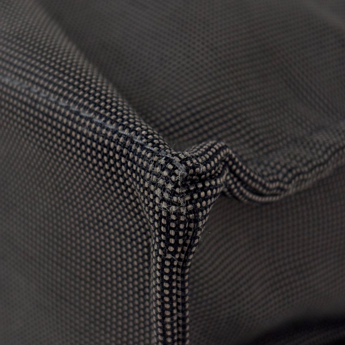 Hermes Herline MM Tote Nylon Canvas Gray Black — view 3