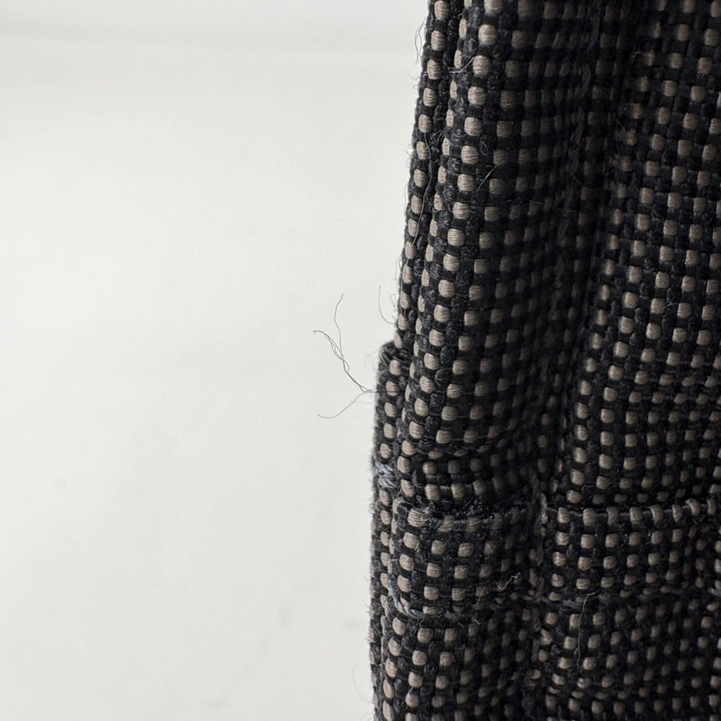 Hermes Herline MM Tote Nylon Canvas Gray Black — view 4