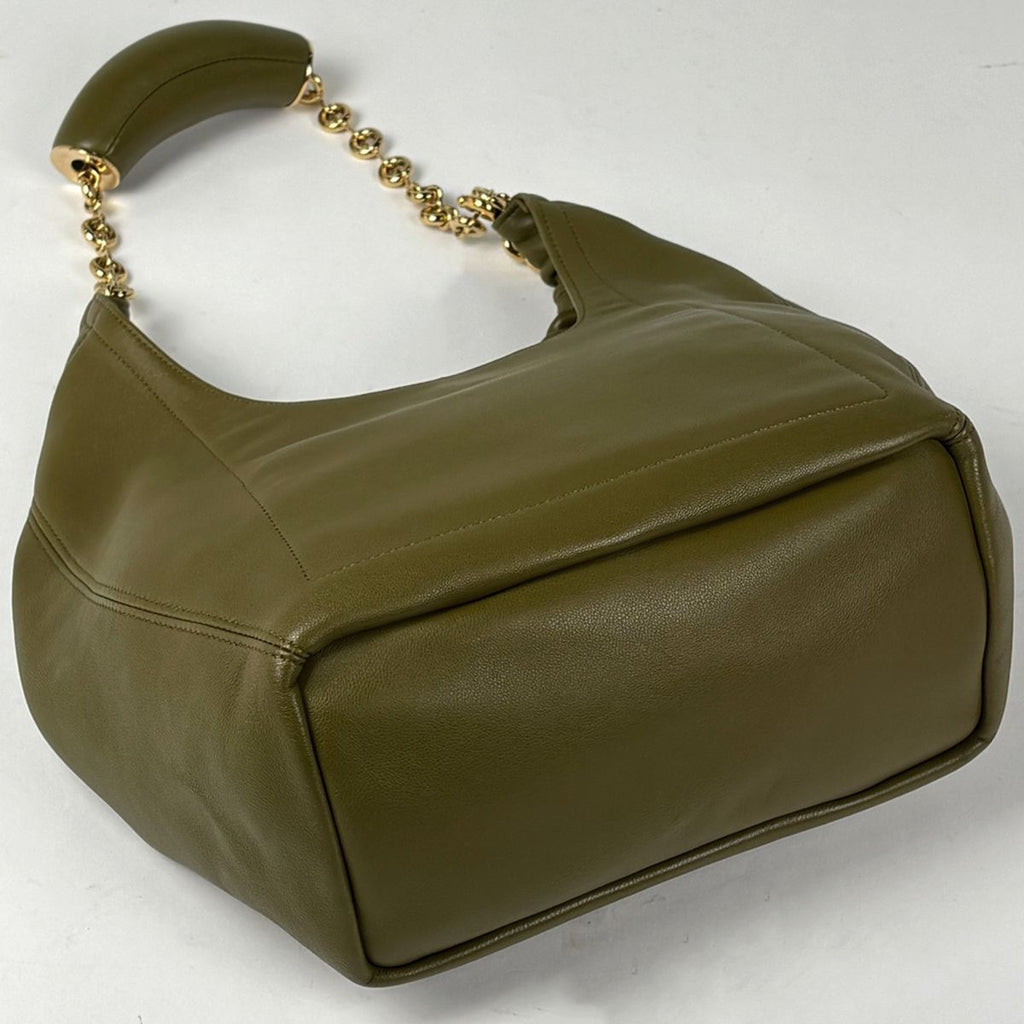 Loewe Shoulder Bag Squeeze Small Anagram Leather Green — view 2