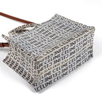 Celine Tote Small Cabas Thais 2-Way Triomphe Canvas White Brown — view 2