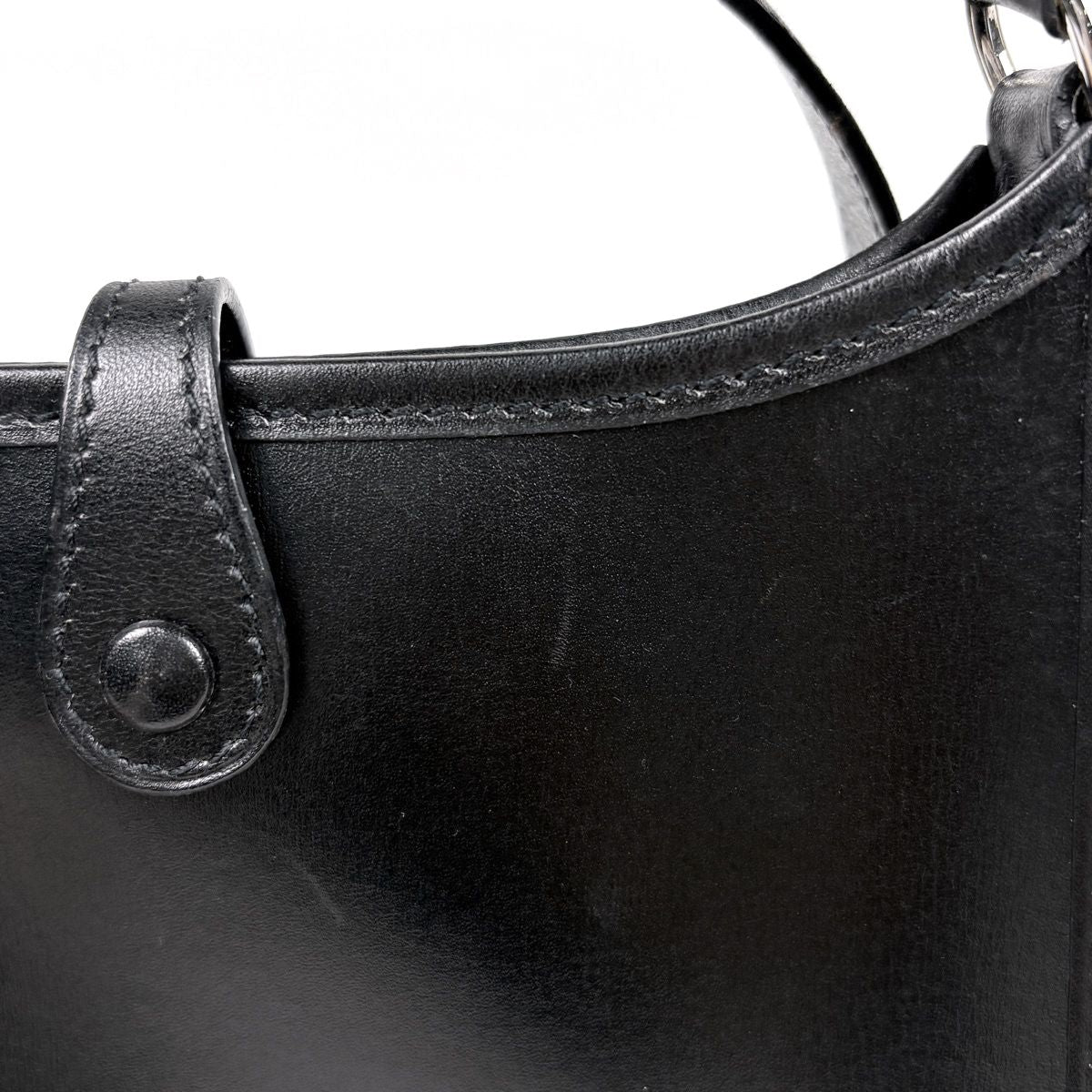 Hermes Evelyne TPM Shoulder Bag Mini Perforated Box Calf Black — view 5