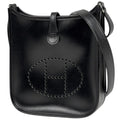 Hermes Evelyne TPM Shoulder Bag Mini Perforated Box Calf Black