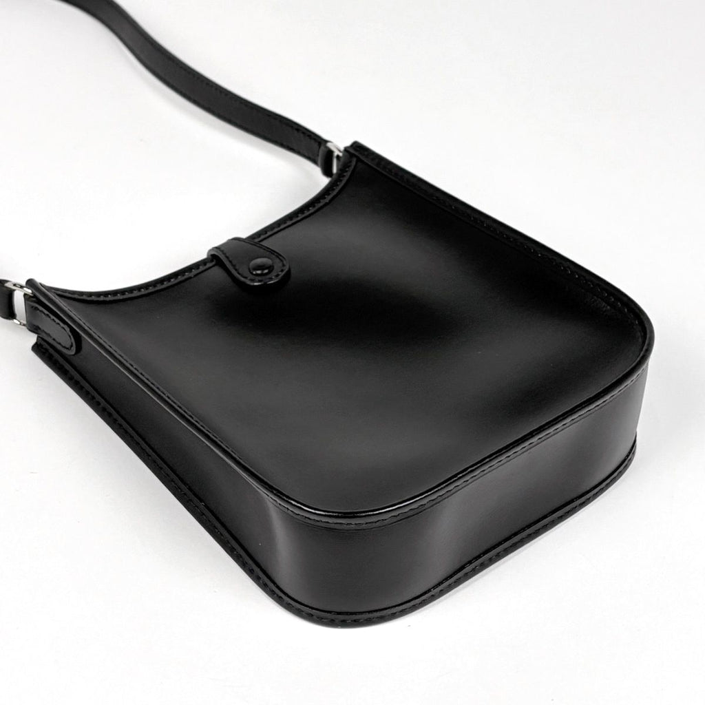 Hermes Evelyne TPM Shoulder Bag Mini Perforated Box Calf Black — view 2