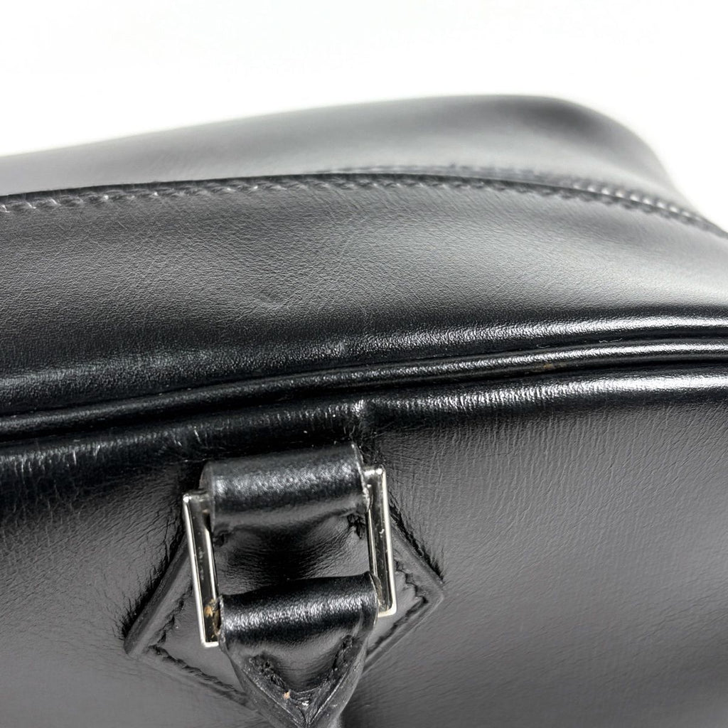 Hermes Plume 28 Handbag Box Calf Black — view 6