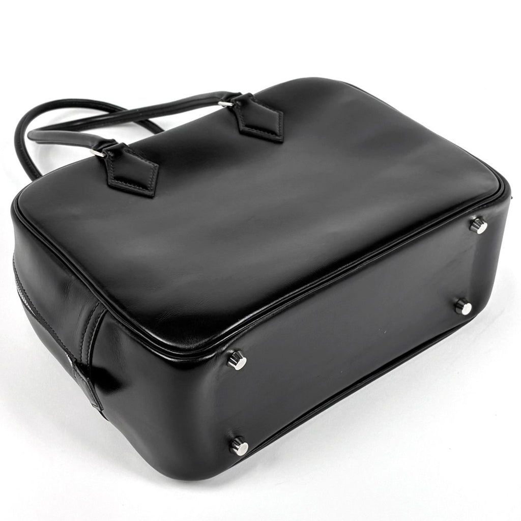 Hermes Plume 28 Handbag Box Calf Black — view 2