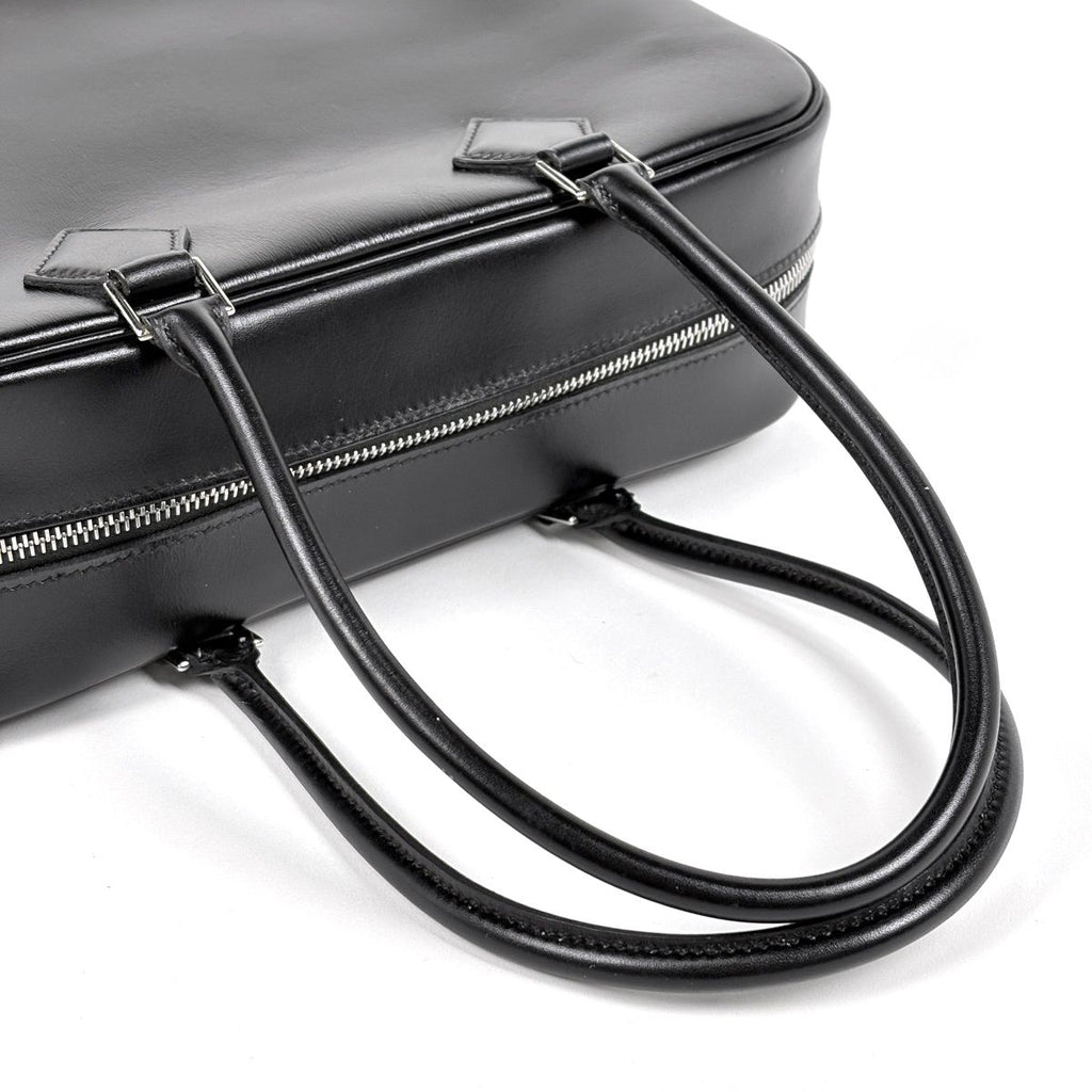 Hermes Plume 28 Handbag Box Calf Black — view 8