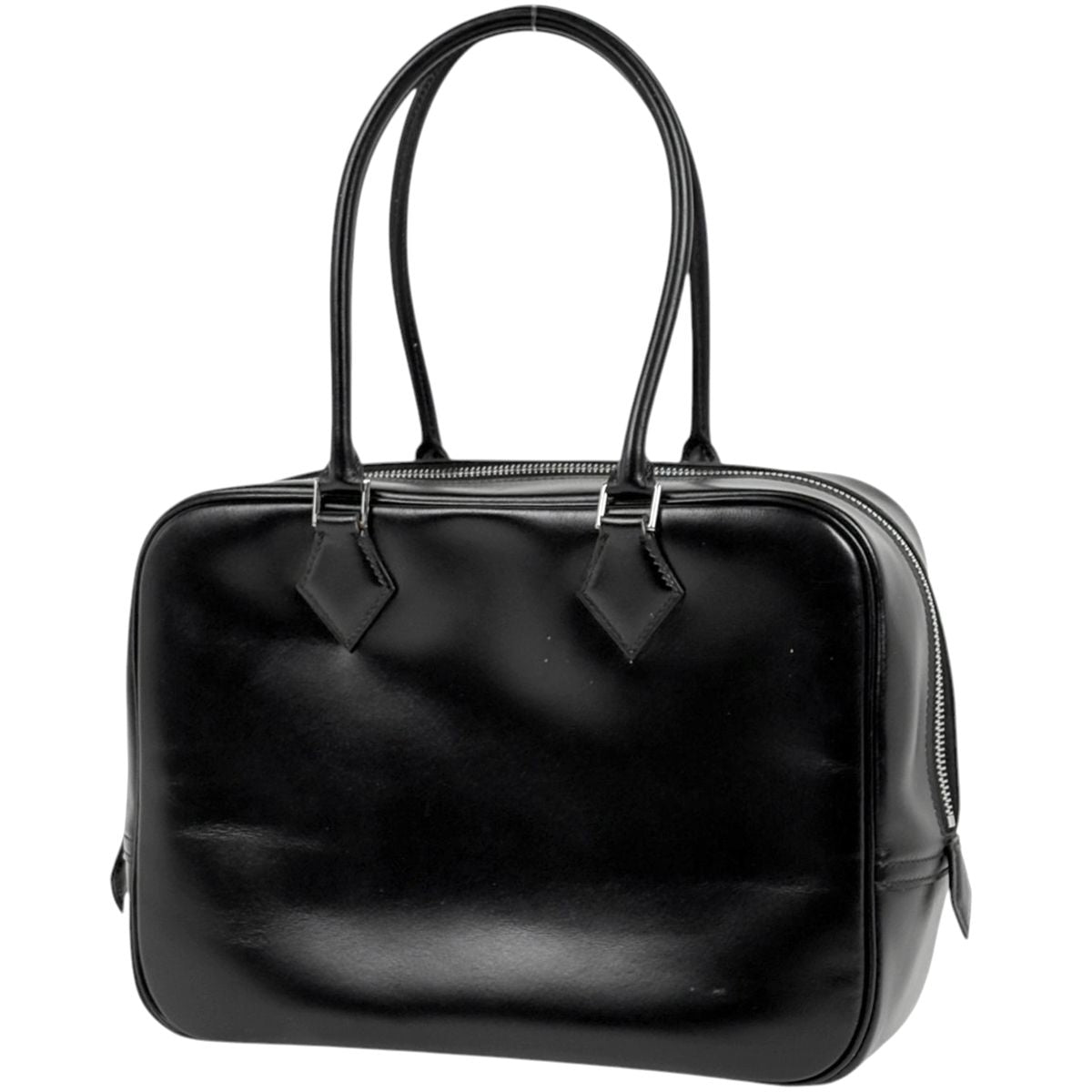 Hermes Plume 28 Handbag Box Calf Black