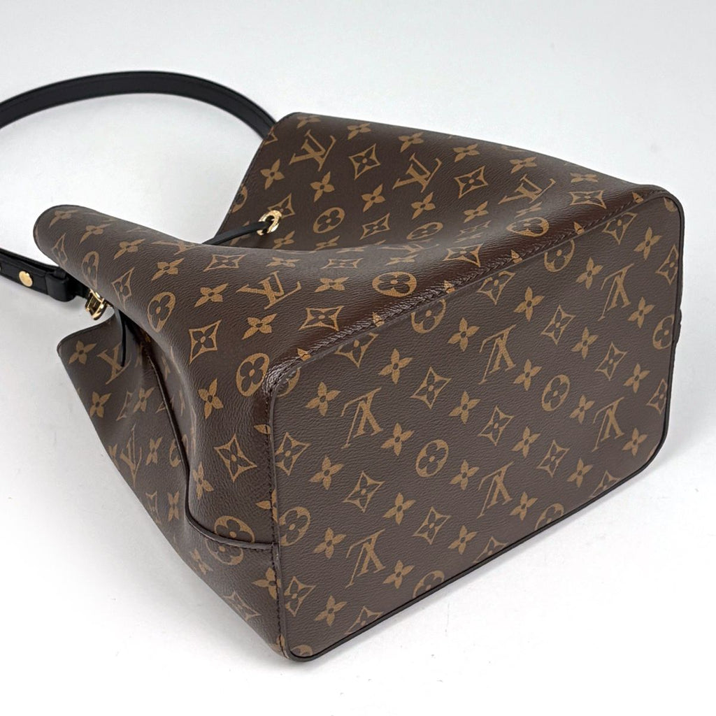 Louis Vuitton Neo Noe Shoulder Bag Drawstring Monogram Brown Noir — view 2