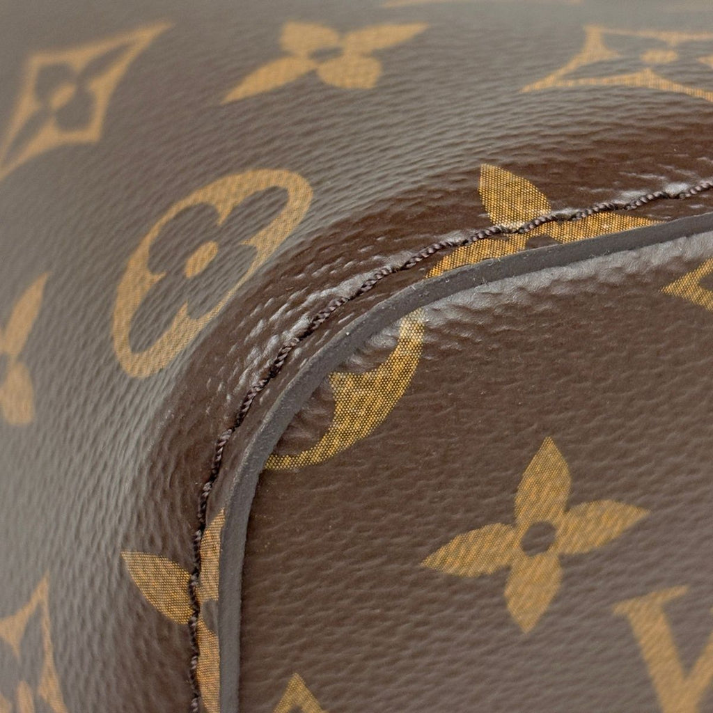 Louis Vuitton Neo Noe Shoulder Bag Drawstring Monogram Brown Noir — view 3