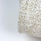 Chanel Tote Deauville Line CC Logo Fabric White — view 3
