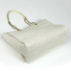 Chanel Tote Deauville Line CC Logo Fabric White — view 2