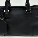 Loewe Amazona 23 Shoulder Bag 2-Way Anagram Leather Black — view 4