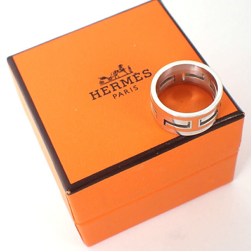 Hermes D'h Ring Silver — view 7