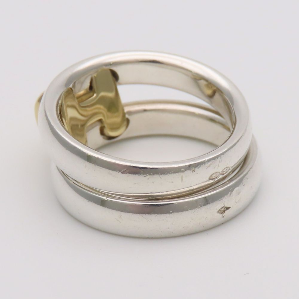 Hermes Ring Olympe 53 Silver Gold — view 8