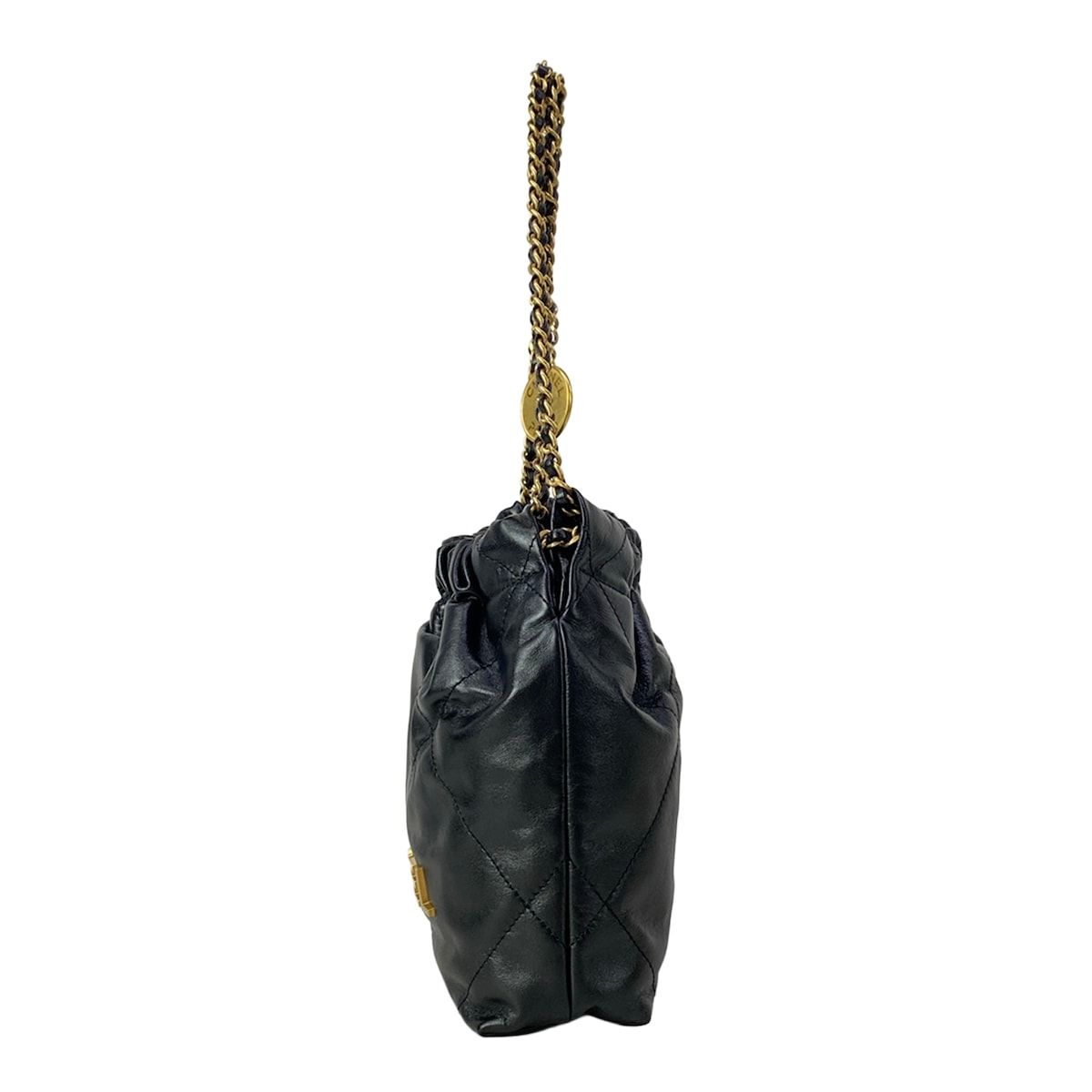 Chanel Handbag Chanel 22 Mini Black Chain Handle Vintage Gold — view 4