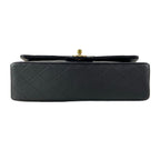 Chanel Shoulder Bag Double Flap Quilted Black Chain Gold — view 5