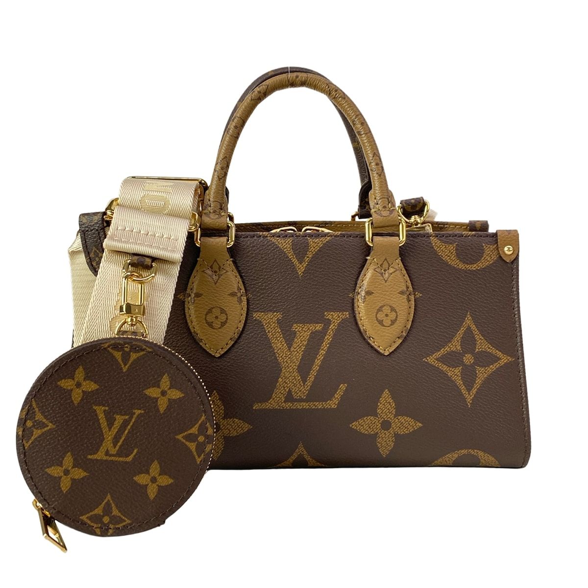Louis Vuitton Handbag Monogram Reverse on the Go East West