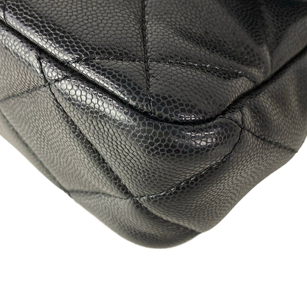 Chanel Shoulder Bag Quilted Black Gold Chain — view 7